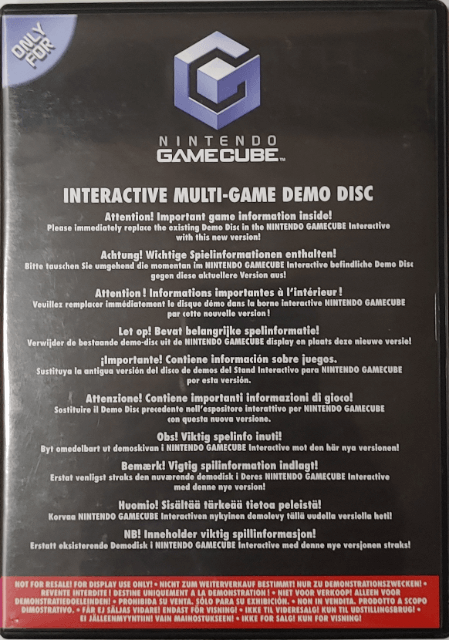Interactive Multi-Game Demo Disc March 2002 box art for Gamecube